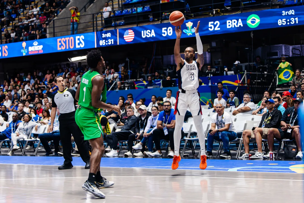 Brasil perde para Estados Unidos e classifica em terceiro na fase de grupos da AmeriCup